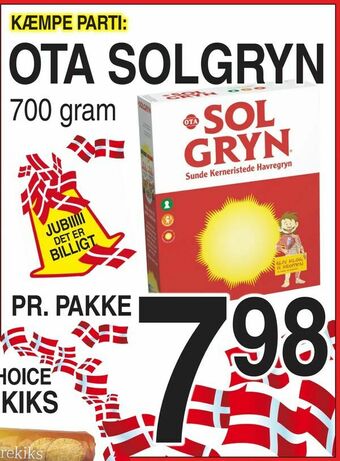 Ota solgryn