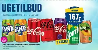 Otto Duborg Fanta, Coca-Cola, Sprite eller Fuzetea Peach sodavand tilbud