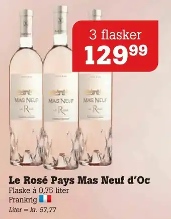Poetzsch Padborg Le Rosé Pays Mas Neuf d'Oc tilbud