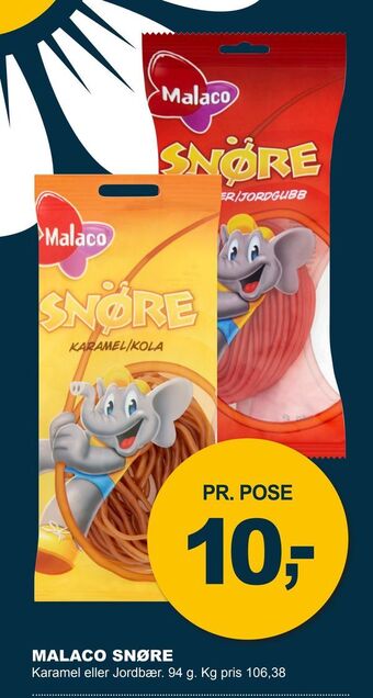 Let-Køb Malaco snøre tilbud