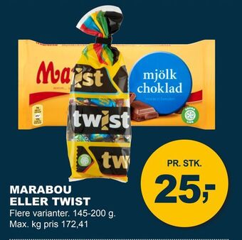 Let-Køb Marabou eller twist tilbud