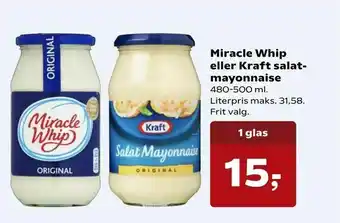 Miracle Whip eller Kraft salatmayonnaise