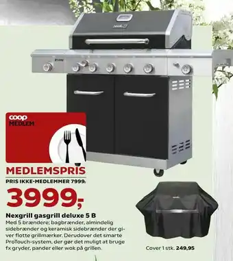 Kvickly Nextgrill gasgrill deluxe 5 B tilbud