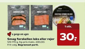 Kvickly Smag forskellen laks eller rejer tilbud