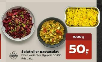 Kvickly Salat eller pastasalat tilbud