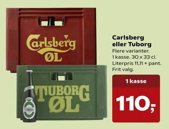 Kvickly Carlsberg eller Tuborg tilbud