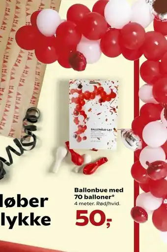 Kvickly Ballonbue med 70 balloner tilbud