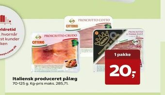 SuperBrugsen Italiensk produceret pålæg tilbud