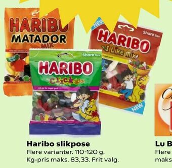 SuperBrugsen Haribo slikpose tilbud