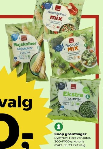 SuperBrugsen Coop grøntsager tilbud