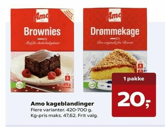 SuperBrugsen Amo kageblandinger tilbud
