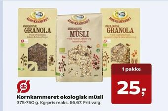 SuperBrugsen Kornkammeret økologisk müsli tilbud