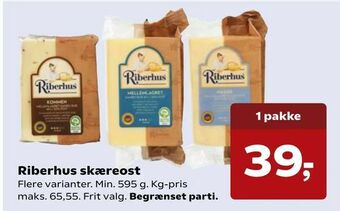 SuperBrugsen Riberhus skæreost tilbud