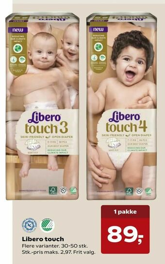 SuperBrugsen Libero touch tilbud
