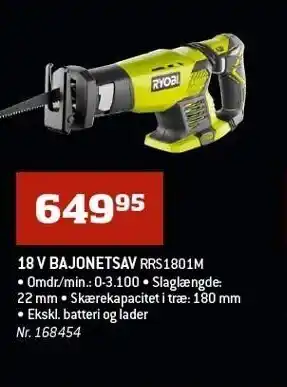 Bygma 18 V bajonetsav tilbud