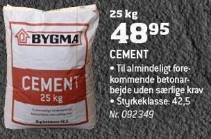 Bygma Cement tilbud