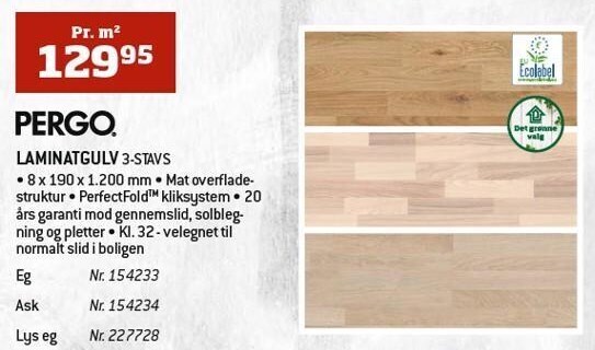 Bygma Laminatgulv pr. m2 tilbud