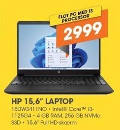 HP 15,6" laptop