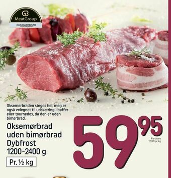 REMA 1000 Oksemørbrad uden bimørbrad Dybfrost tilbud