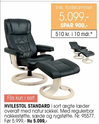 Daells Bolighus Hvilestol standard tilbud