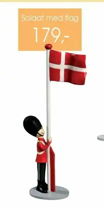 Daells Bolighus Soldat med flag tilbud