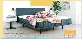 Daells Bolighus Komplet seng inkl. baser, springmadrasser, topmadrasser, ben og hovedgavl tilbud