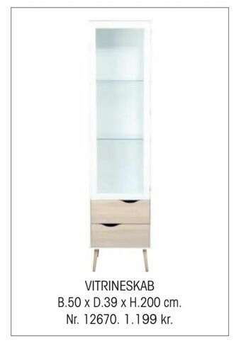 Daells Bolighus VITRINESKAB tilbud