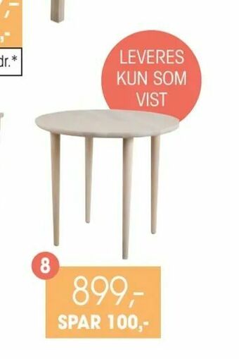 Daells Bolighus Hjørnebord tilbud