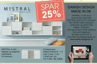 Daells Bolighus MISTRAL er den tidsløse og elegante møbelserie fra Hammel tilbud