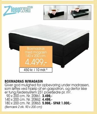 Daells Bolighus Boxmadras m/magasin tilbud