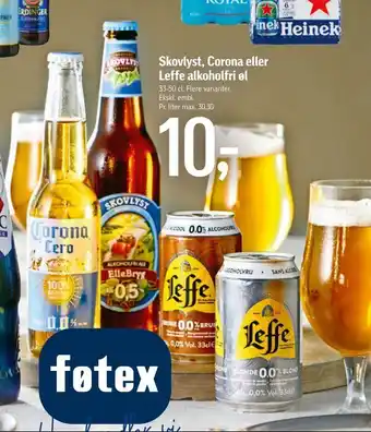 Føtex Skovlyst, Corona Leffe alkoholfri øl tilbud