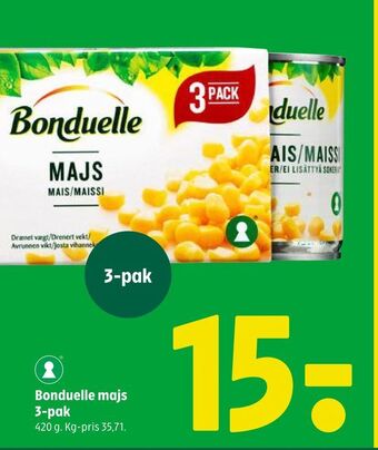 Coop 365 Bonduelle majs tilbud