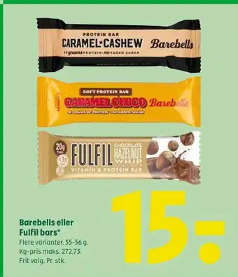 Barebells eller Fulfil bars
