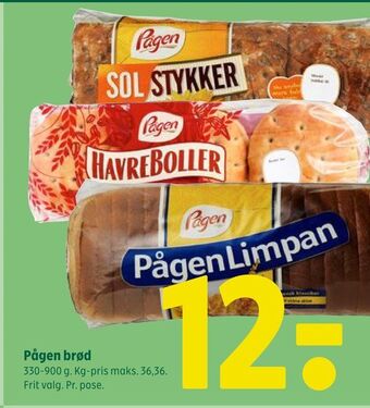 Coop 365 Pågen brød tilbud