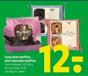 Coop 365 Coop mini muffins eller Dancake muffins tilbud