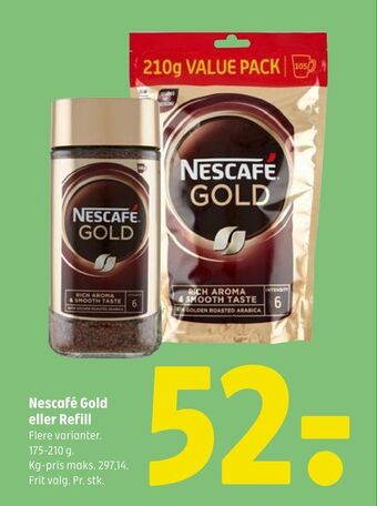 Coop 365 Nescafé Gold eller Refill tilbud