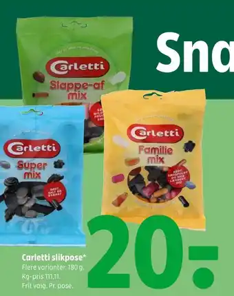 Coop 365 Carletti slikpose tilbud
