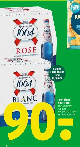 Coop 365 1664 Blanc eller Rosé tilbud