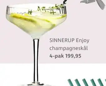 Sinnerup Sinnerup Enjoy champagneskål tilbud