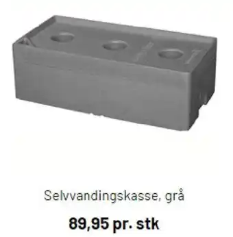 Selvvandingskasse grå