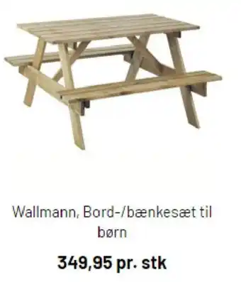Wallman Bord /bænkesæt til børn