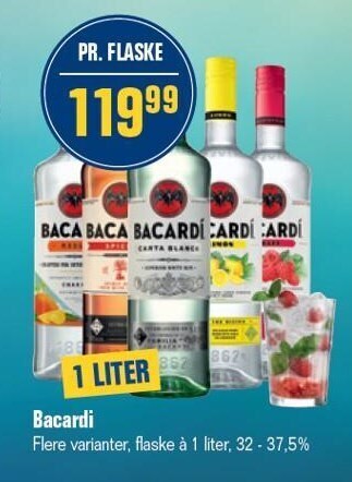 Otto Duborg Bacardi - Flere varianter tilbud