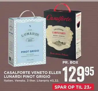 MENY Casalforte veneto eller lunardi pinot grigio tilbud