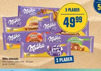 Otto Duborg Milka chokolade 3 plader tilbud
