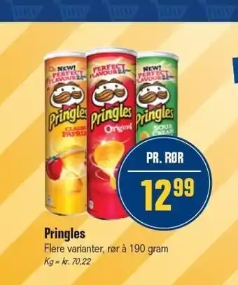Otto Duborg Pringles - Flere varianter tilbud