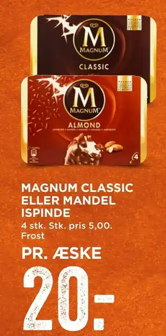 MENY Magnum classic eller mandel ispinde tilbud