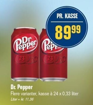 Otto Duborg Dr. Pepper tilbud