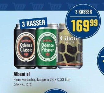 Otto Duborg Albani øl tilbud