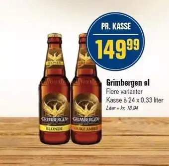Otto Duborg Grimbergen øl tilbud