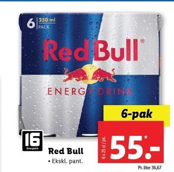 Lidl Red Bull tilbud
